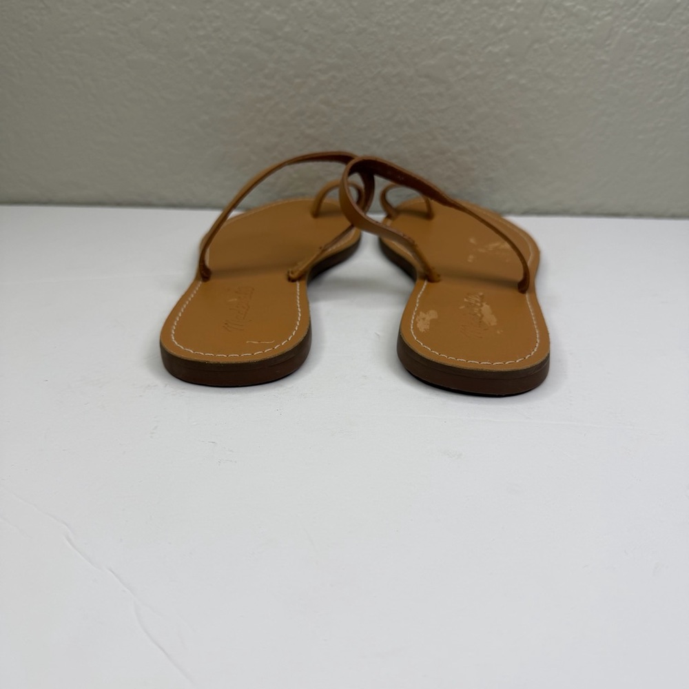 Madewell Women’s Desert Camel The Boardwalk Bare Slide Leather Sandals Size 8.5 - Picture 5 of 12